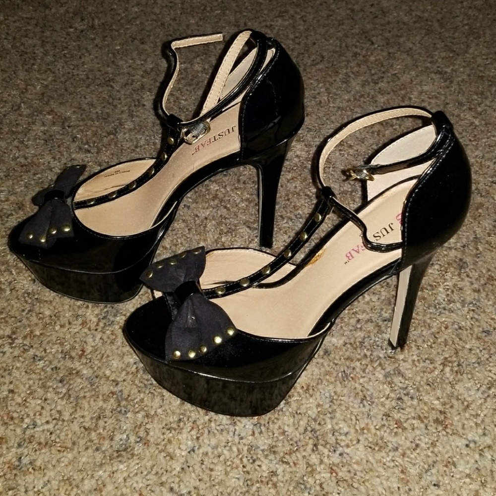 Black Plether 5in heels